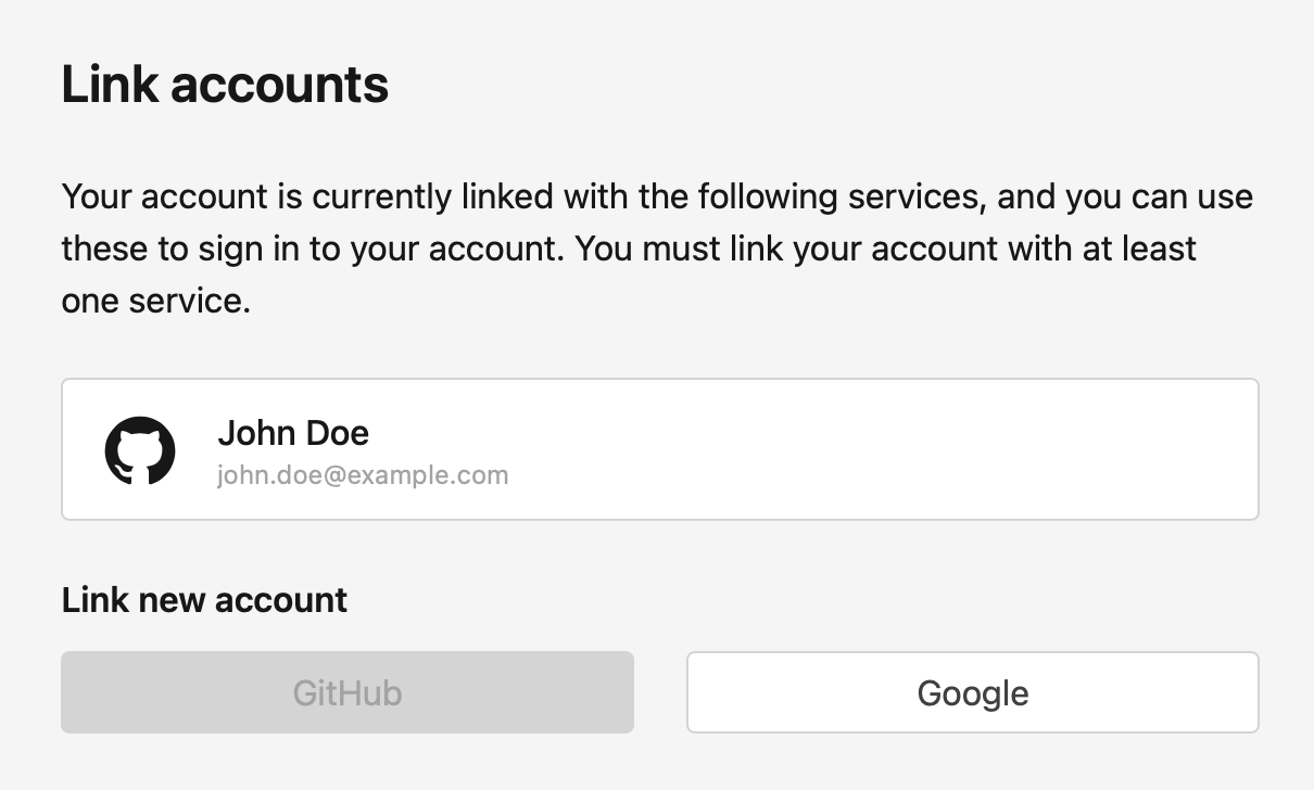 In this screenshot, it is possible to link a new Google account to the ezkomment account
